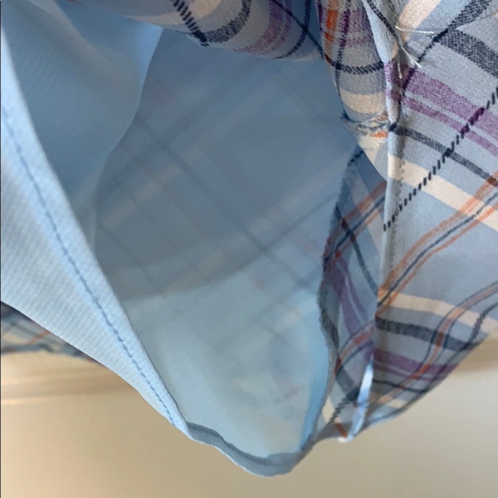 NWOT Lulu’s Blue Plaid cropped Tank Top MEDIUM - Picture 6 of 7